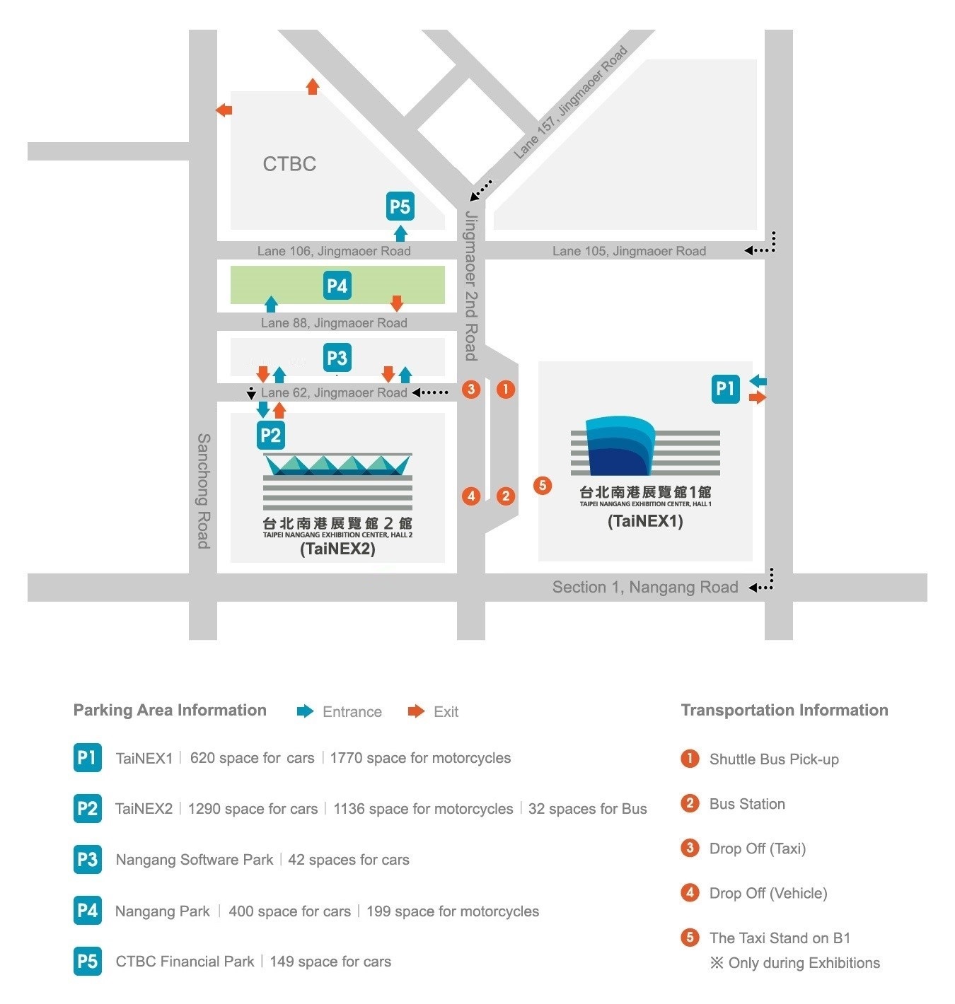 Parking Route Map